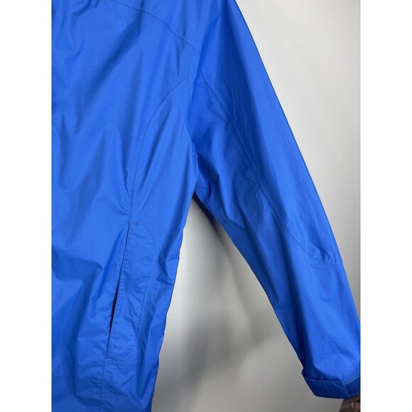 L.L. Bean Womens S Blue Long Rain Lined Coat Gorpcore Outdoors Minimalist - Picture 7 of 10